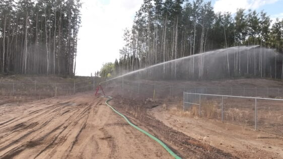 Sprinkler Raintower working